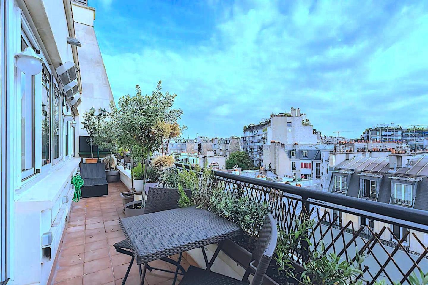Appart Terrasse Vue Tour Eiffel Paris Bagian luar foto